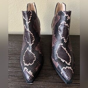 Vince Camino Python / Snake Skin Gigietta Booties EUC